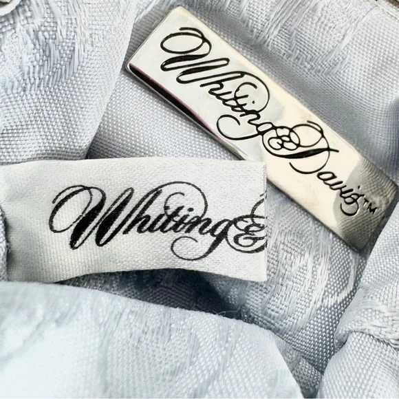 💖 Whiting & Davis Signature Mesh Blue Keychain Coin Purse, Small - Picture 9 of 11